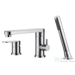   M-Acryl CITY kádperemre szerelhető, 3 üléses csaptelep, króm 8344