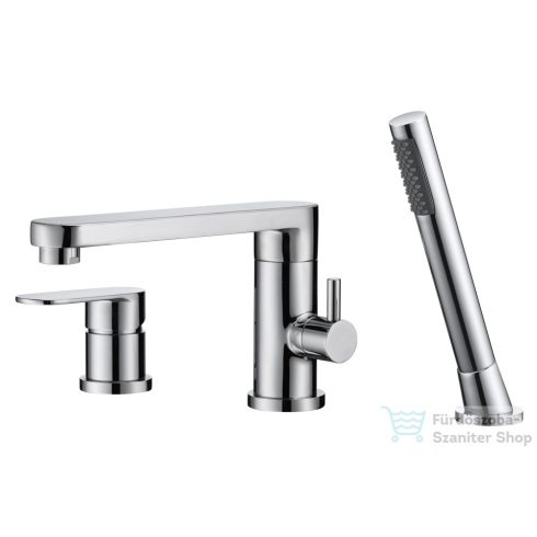 M-Acryl CITY kádperemre szerelhető, 3 üléses csaptelep, króm 8344
