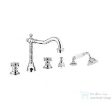   Bugnatese ARCADIA Peremre szerelt 5 üléses kádcsaptelep króm színben 8380CR