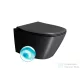 Sapho GSI MODO SWIRLFLUSH fali WC, 37x54 cm, matt fekete (841526)