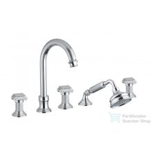   Bugnatese OLYMPIA Peremre szerelt, 5 üléses kádcsaptelep, króm színben 8480