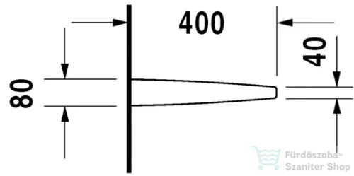 Duravit piszoár válaszfal 8500000000 ( 850000 )