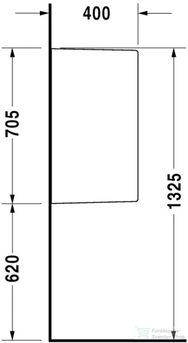 Duravit piszoár válaszfal 8500000000 ( 850000 )