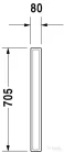 Duravit piszoár válaszfal 8500000000 ( 850000 )
