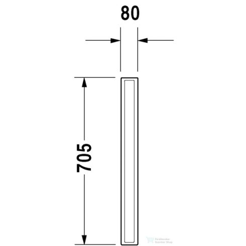 Duravit piszoár válaszfal 8500000000 ( 850000 )