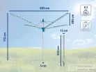 Leifheit Linomatic 500 Easy kültéri ruhaszárító 85286