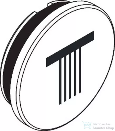 Hansgrohe AXOR gomb fejzuhany szimbólummal, matt fehér 85341700