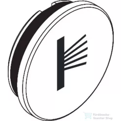   Hansgrohe AXOR gomb oldalzuhany szimbólummal, matt fehér 85342700