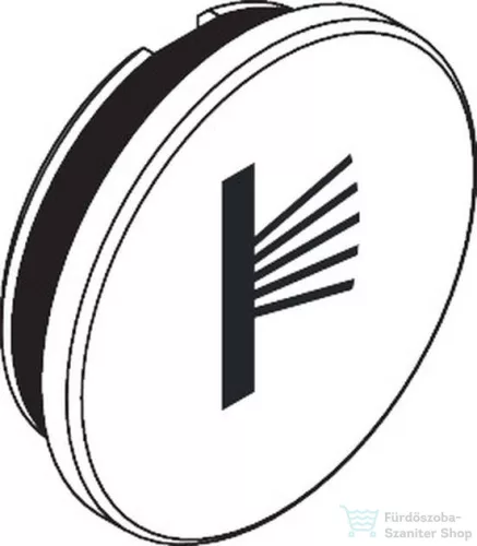 Hansgrohe AXOR gomb oldalzuhany szimbólummal, matt fehér 85342700