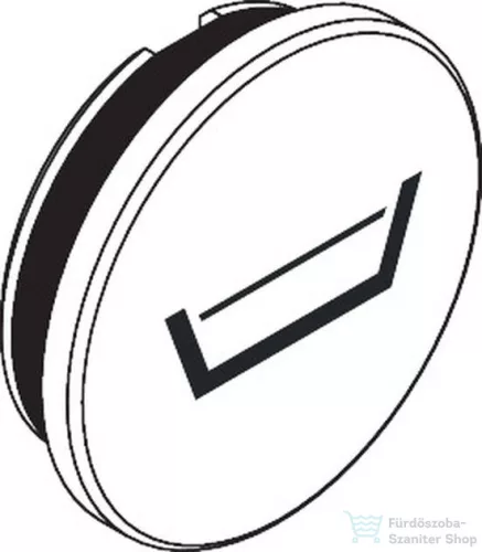 Hansgrohe AXOR gomb kádtöltő szimbólummal, matt fehér 85343700