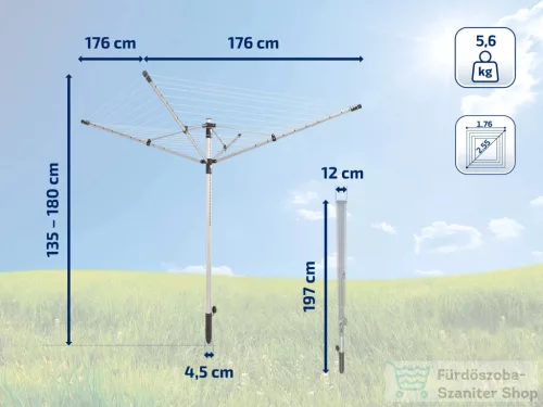Leifheit LinoPush 500 kültéri ruhaszárító 85360