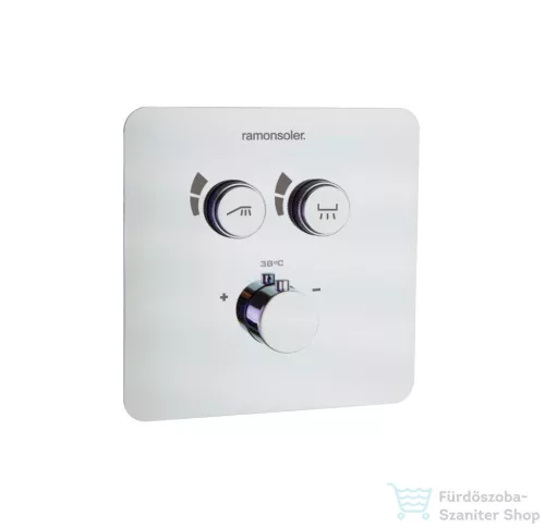 RamonSoler RS SMART termosztátos falsík alatti kád/zuhany csaptelep, króm 85D307806