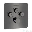 RamonSoler RS SMART termosztátos falsík alatti kád/zuhany csaptelep, szálcsiszolt grafit 85D310756