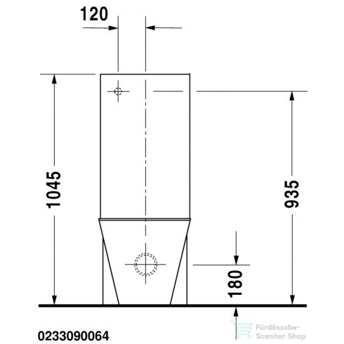 Duravit STARCK 1 wc tartály Stop and go mechanizmussal Starck 1 wc-hez,Wondergliss bevonattal,87271000051