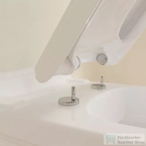 Villeroy & Boch Hommage soft close wc ülőke, fehér, nemesacél zsanérral 8809 S1 R1 ( 8809S1R1 )