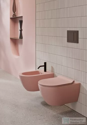Sapho GSI PURA fali WC, SWIRLFLUSH, 55x36 cm matt rózsaszín (881524)