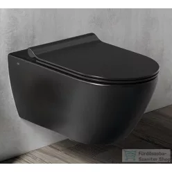   Sapho GSI PURA SWIRLFLUSH fali WC, 55x36cm, matt fekete (881526)