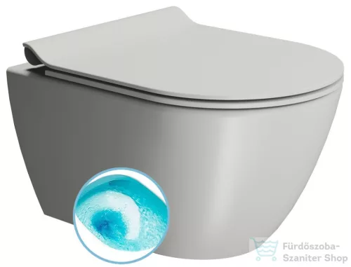 Sapho GSI PURA fali WC, SWIRLFLUSH, 50x36 cm, matt cement (881617)