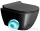 Sapho GSI PURA fali WC, SWIRLFLUSH, 50x36 cm, matt fekete (881626)