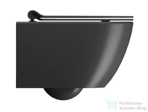 Sapho GSI PURA fali WC, SWIRLFLUSH, 50x36 cm, matt fekete (881626)