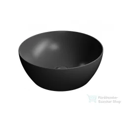   Sapho GSI PURA kerámiamosdó, pultra helyezhető, átm:42x16cm, matt fekete (885126)