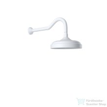   Bugnatese 20 cm-es fejzuhany 33 cm-es zuhanykarral,Matt fehér 89116BI