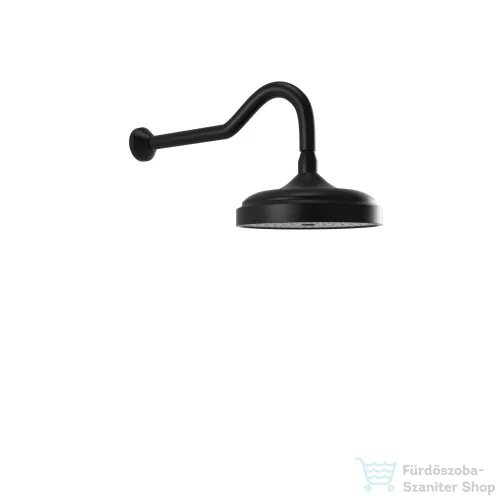 Bugnatese 20 cm-es fejzuhany 33 cm-es zuhanykarral,Matt fekete 89116NE