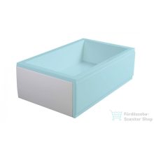 Sapho POLYSAN DEEP PLAIN 90, oldallap, 90x36cm, fehér 89781