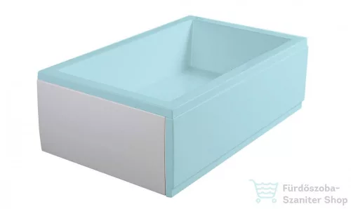 Sapho POLYSAN DEEP PLAIN 90, oldallap, 90x36cm, fehér 89781