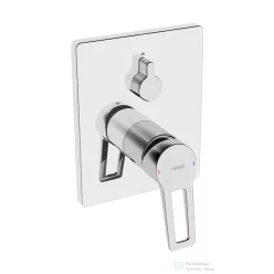   Hansa Hansatwist falsík alatti kád/zuhany csaptelep belső egység nélkül,króm 89849085