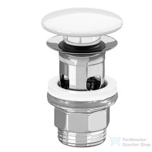   Villeroy & Boch click-clack leeresztő túlfolyós mosdóhoz, kerámia fedéllel, White Alpin 8L033401