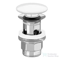   Villeroy & Boch click-clack leeresztő túlfolyós mosdóhoz, kerámia fedéllel, White Alpin 8L033401