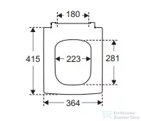 Villeroy & Boch Memento 2.0 wc ülőke, Soft Closing zsanérral 8M24 S1 01 ( 8M24S101 )