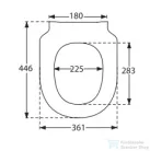 Villeroy & Boch Subway 3.0 wc ülőke, Soft Closing zsanérral 8M42 S1 01 ( 8M42S101 )