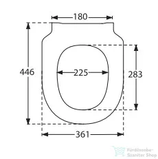 Villeroy & Boch Subway 3.0 wc ülőke, Soft Closing zsanérral 8M42 S1 01 ( 8M42S101 )
