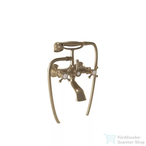 Bugnatese LADY kádtöltő csaptelep zuhanyszettel,Bronz 900BR
