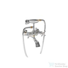   Bugnatese LADY kádtöltő csaptelep zuhanyszettel,Króm/arany 900CRDO