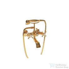   Bugnatese LADY kádtöltő csaptelep zuhanyszettel,Arany 900DO