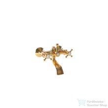   Bugnatese LADY kádtöltő csaptelep 3/4" felső csatlakozással rudas esőztetőhöz,Arany 901DO