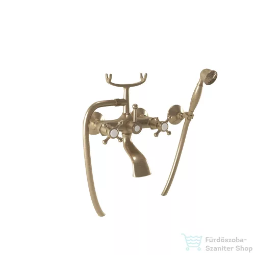 Bugnatese LADY kádtöltő csaptelep zuhanyszettel,bronz 902BR