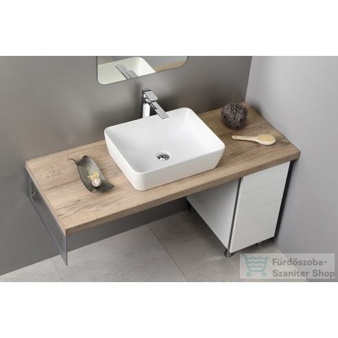 Sapho GSI SAND kerámiamosdó, pultra helyezhető, 50x14x38cm, matt fehér (903709)