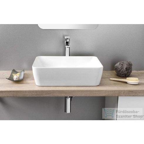 Sapho GSI SAND kerámiamosdó, pultra helyezhető, 50x14x38cm, matt fehér (903709)