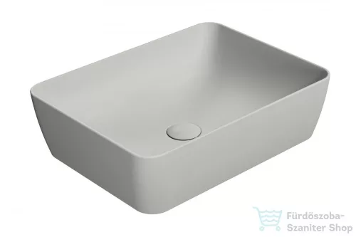 Sapho GSI SAND Mosdó, pultra helyezhető, 50x14x38cm, hamuszürke (903717)