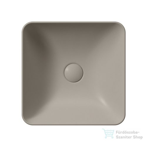 Sapho GSI SAND Mosdó, pultra helyezhető, 38x14x38cm, matt tortora (903805)