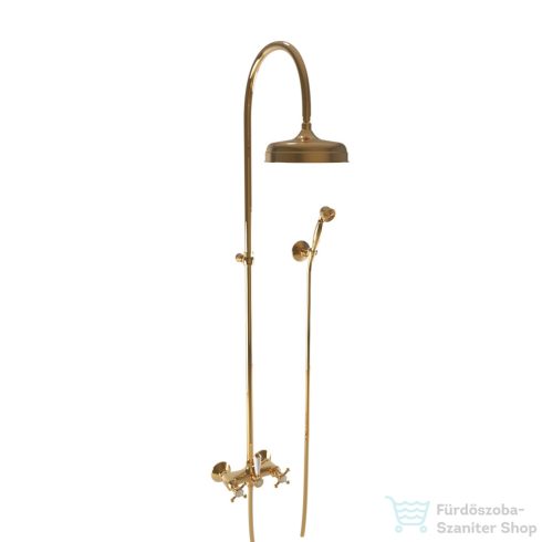 Bugnatese Lady zuhanyrendszer 20 cm-es esőztetővel,zuhanyszettel,arany 903CDO