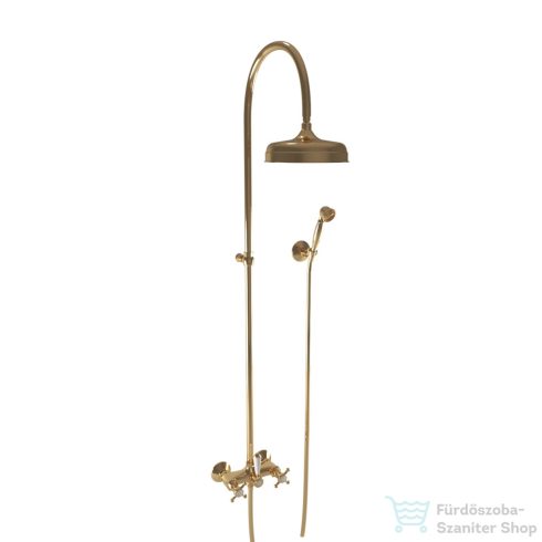 Bugnatese Lady zuhanyrendszer 20 cm-es esőztetővel,zuhanyszettel,Sárgaréz 903CON