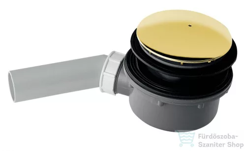 Sapho Kerasan zuhanytálca szifon retro zuhanytálcához, átm 90mm, arany 905691