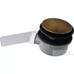   Sapho Kerasan zuhanytálca szifon retro zuhanytálcához, átm 90mm, bronz 905693