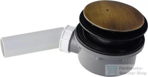 Sapho Kerasan zuhanytálca szifon retro zuhanytálcához, átm 90mm, bronz 905693