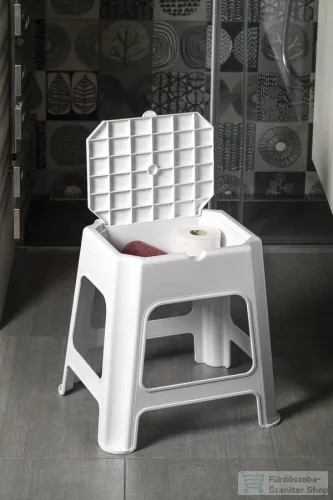 AQUALINE fürdőszobai szék, fehér (90902W)